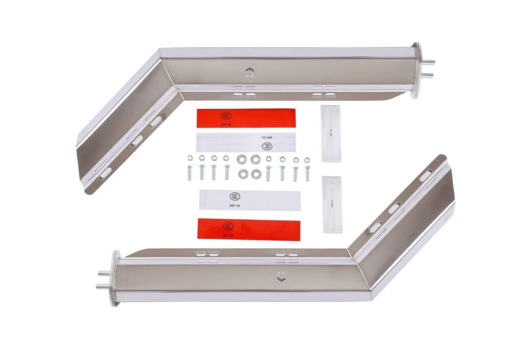 mud flap reflector plate