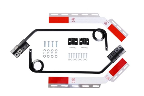 reflective mud flap hanger