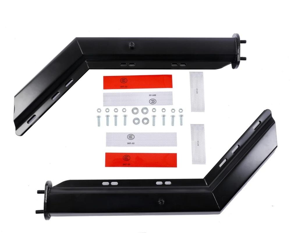 chrome-plated mud flap hanger