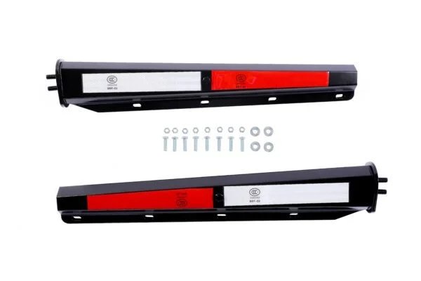 reflective mud flap hanger